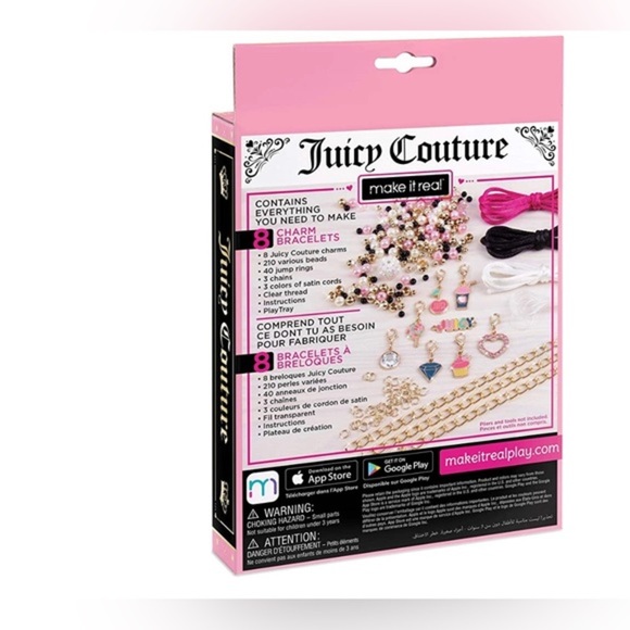 Juicy Couture Pink and Precious Bracelets DIY Charm Bracelet‎ Making Kit new - Picture 8 of 8